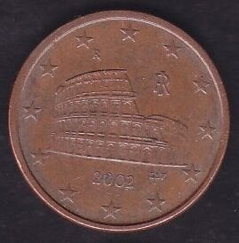 Avrupa Birliği 5 Euro Cent 2002 İtalya
