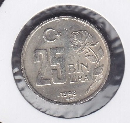 1998 YILI 25 BİN LİRA