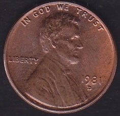 Amerika 1 Cent 1981 D