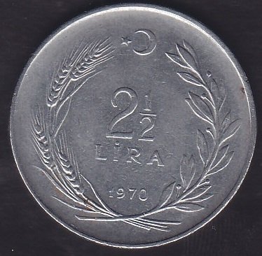 1970 YILI 2.5 LİRA