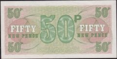 İngiliz Ordu 50 New Pence 1972 Ççt Çilaltı
