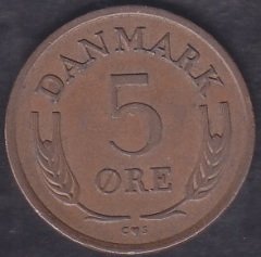 Danimarka 5 Öre 1962