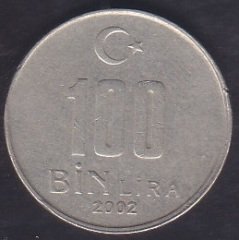 2002 YILI 100 BİN LİRA