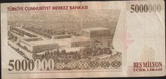 7.Emisyon 5 000 000 Lira K06 976430 Çok Temiz