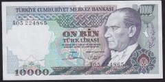 7.EMİSYON 1.TERTİP 10000 LİRA A05 224865 ÇÇT ÇİLALTI