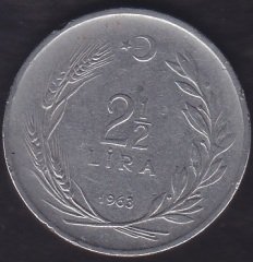 1963 YILI 2.5 LİRA