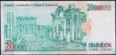 7.Emisyon 20.000.000 Lira B67 148466 Çok Temiz+