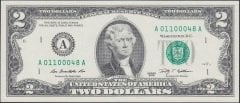 Amerika 2 Dolar 2009 Çil A011000xx