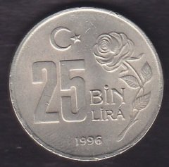 1996 YILI 25 BİN LİRA