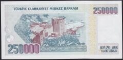7.Emisyon 1.Tertip 250000 Lira C50 319936 Çil