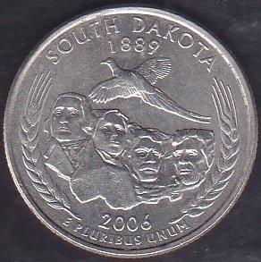 Amerika Çeyrek Dolar 2006 Hatıra South Dakota