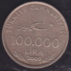 2000 YILI 100 BİN LİRA