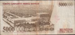 7.Emisyon 5 000 000 Lira K05 283978 Çok Temiz