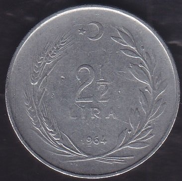1964 YILI 2.5 LİRA