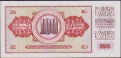 Yugoslavya 100 Dinar 1986 Çilaltı Pick 90c