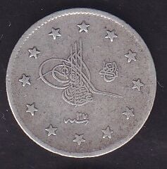 1293/27 Abdulhamid 2 Kuruş Gümüş