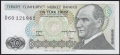 7.Emisyon 2.Tertip 10 Lira D60 121842 Çilaltı