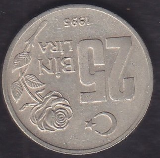 1995 YILI 25 BİN LİRA