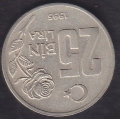 1995 YILI 25 BİN LİRA