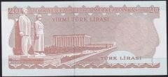 6.Emisyon 3.Tertip 20 Lira F76 454202 Çilaltı Çil