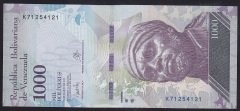 VENEZUELA 1000 BOLİVARES 2017 ÇİL
