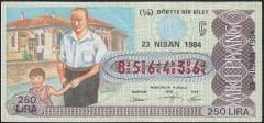1984 23 Nisan Çeyrek Bilet - Ç Serisi