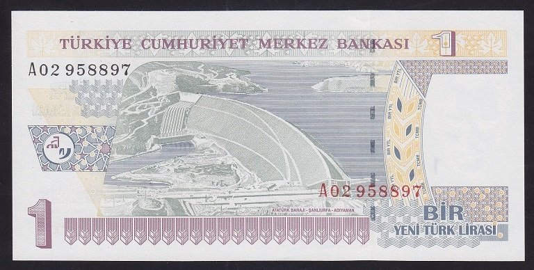 8.EMİSYON 1 YTL A02 958897 ÇİL