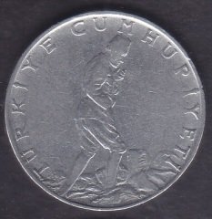 1964 Yılı 2.5 Lira  Çok Temiz (Ters)