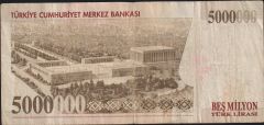 7.Emisyon 5 000 000 Lira K04 716264 Temiz