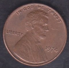 AMERİKA 1 CENT 1974