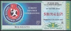 2006 29 Ocak Çeyrek Bilet - R Serisi
