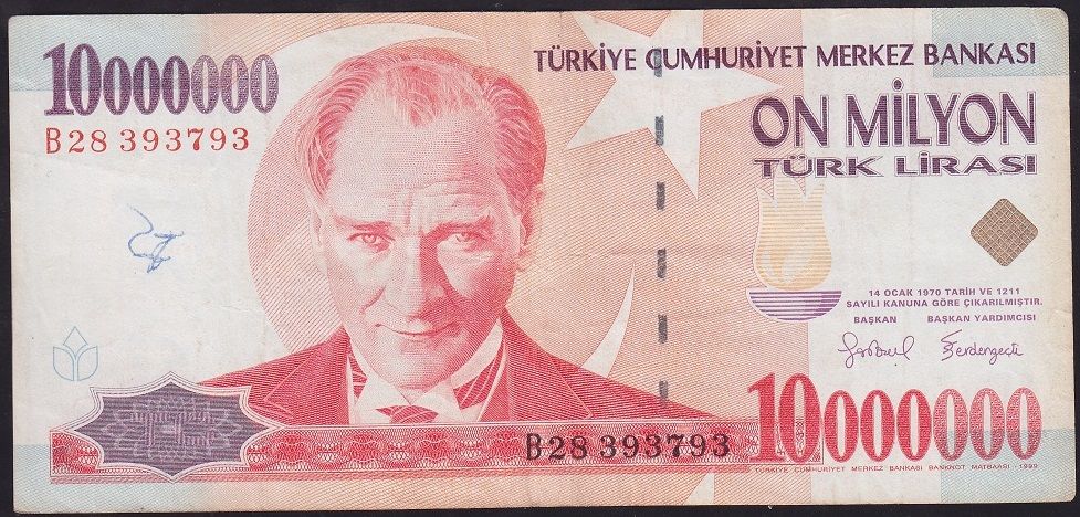 7.Emisyon 10 000 000 Lira B28 393793