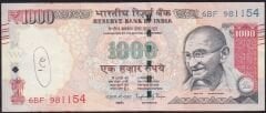 Hindistan 1000 Rupee 2015 Çok Temiz+