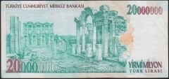 7.Emisyon 20.000.000 Lira B59 378800 Çok Temiz+