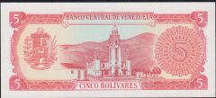Venezuela 5 Bolivares 1989 Çil Pick 70b ( 333 )