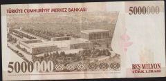 7.Emisyon 5 000 000 Lira K03 309928 Çok Temiz+