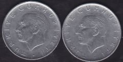 1971 Yılı 1 Lira (Ters Düz Takım)