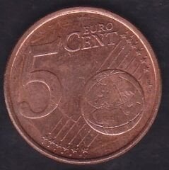 Avrupa Birliği 5 Euro Cent 2001 Finlandiya
