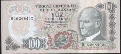 6.Emisyon 2.Tertip 100 Lira H06 268402 Çilaltı