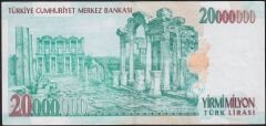 7.Emisyon 20.000.000 Lira B16 358339 Çok Temiz+