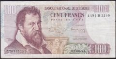 Belçika 100 Frank 1971 Çok Temiz Pick 134b