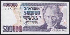 7.EMİSYON 4.TERTİP 500000 LİRA J22 592557 ÇİLALTI
