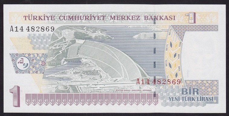 8.EMİSYON 1 YTL A14 482869 ÇİL