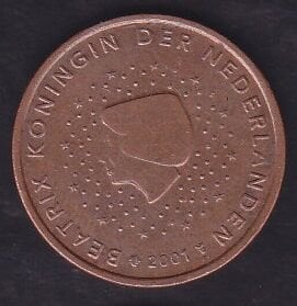 Avrupa Birliği 5 Euro Cent 2001 Hollanda