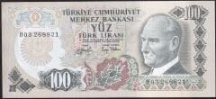 6.Emisyon 2.Tertip 100 Lira H03 268821 Çilaltı Çil