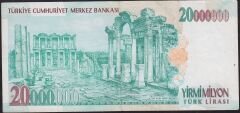 7.Emisyon 20.000.000 Lira A56 709885 Çok Temiz+