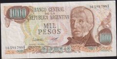 Arjantin 1000 Pesos 1976 - 1983 Çok Temiz+ Pick 304b2