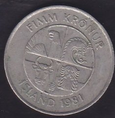 İZLANDA 5 KR 1981