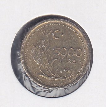 1997 YILI 5000 LİRA ÇİLALTI ÇİL