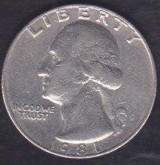 Amerika Çeyrek Dolar 1981 P